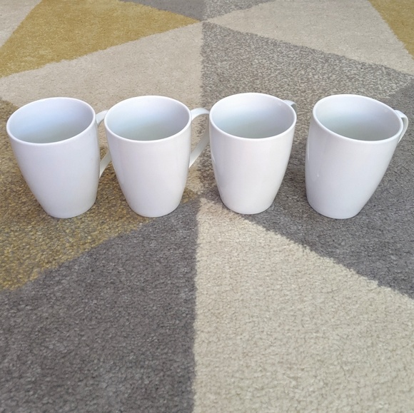 Crate&Barrel Other - Crate&Barrel White Mugs - Set of 4